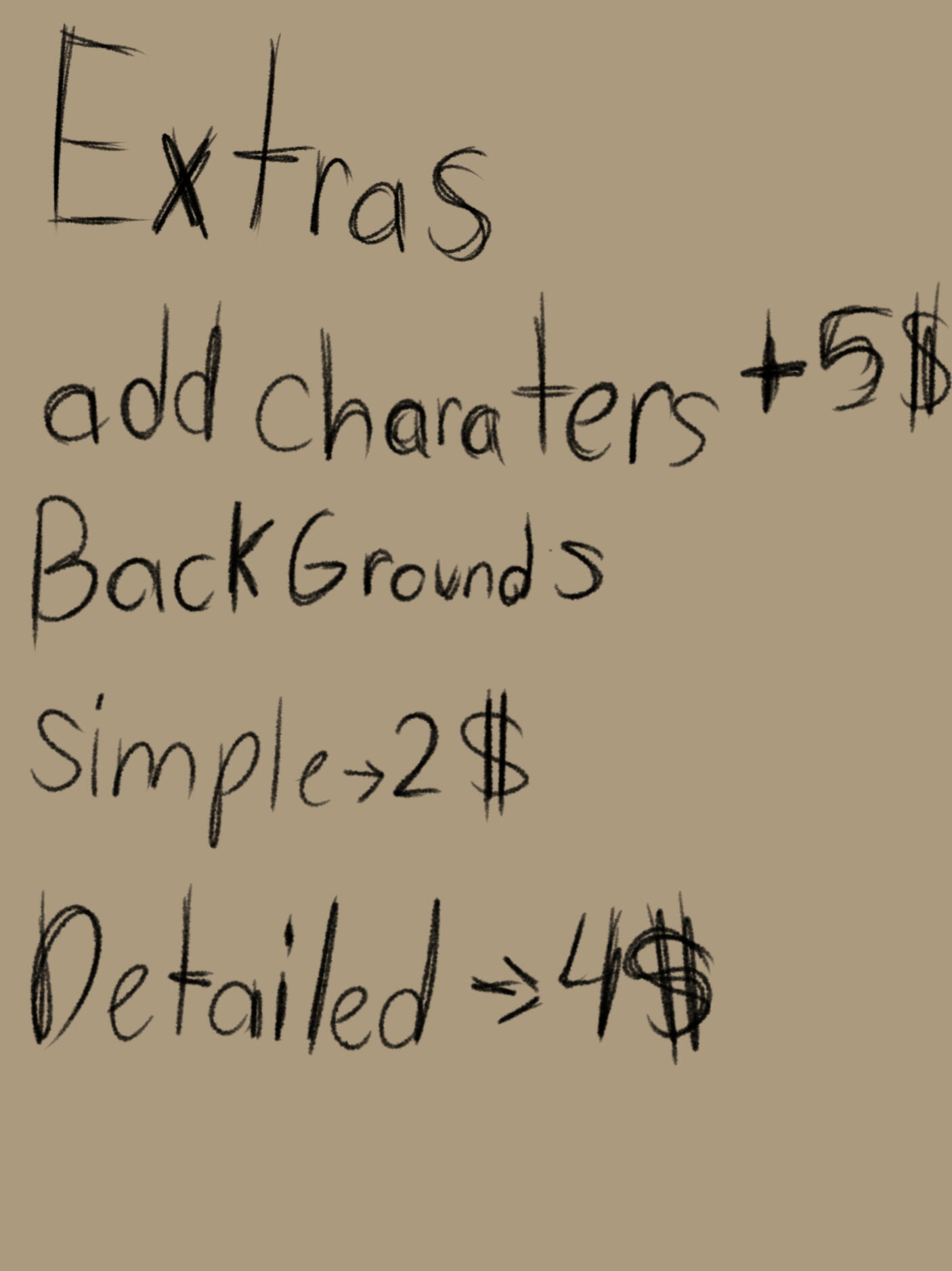 Val's commison sheet!